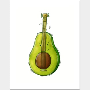 Avocado Guitar Posters and Art